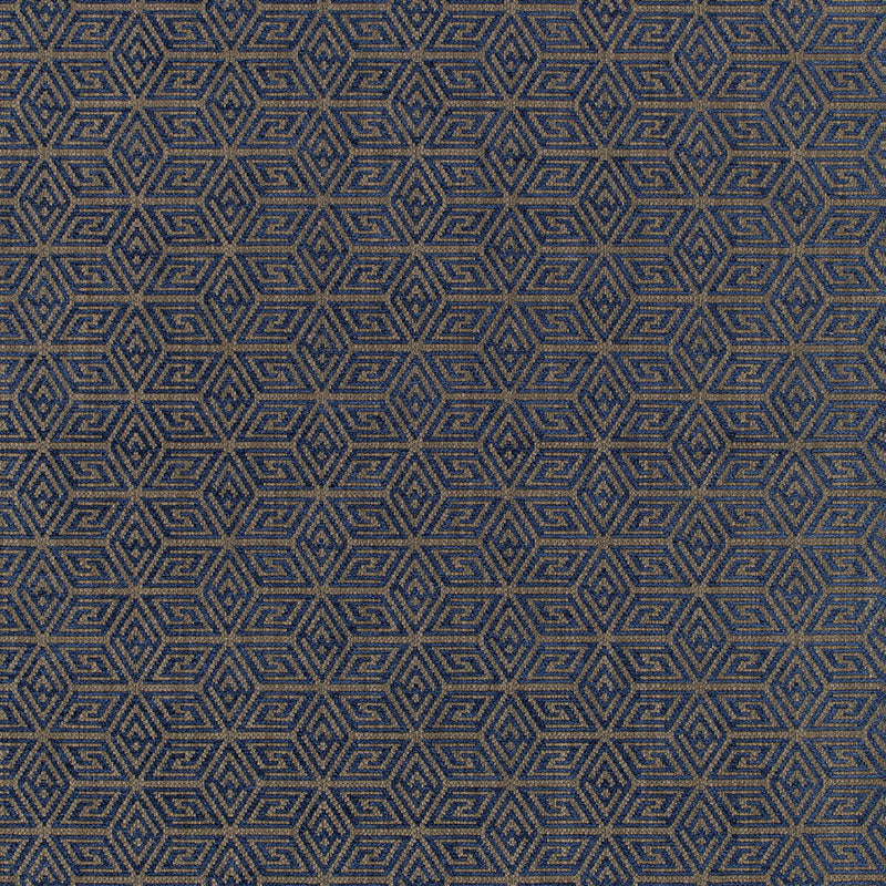 Schumacher Cosmati Chenille Ultramarine Fabric
