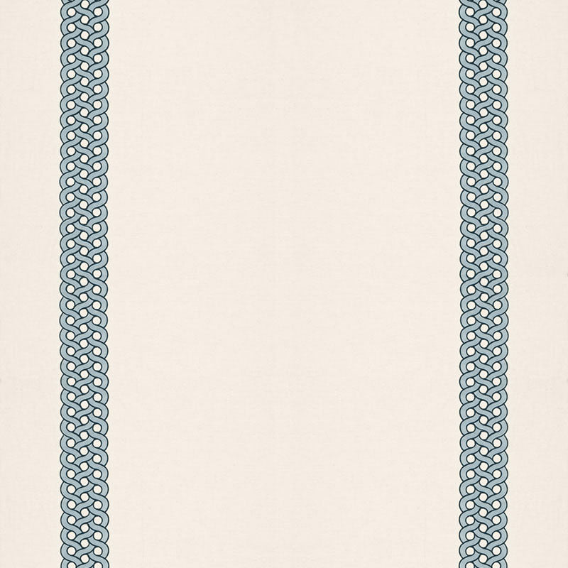 Schumacher Mandeville Embroidery Pacific Fabric - Eade's Wallpaper