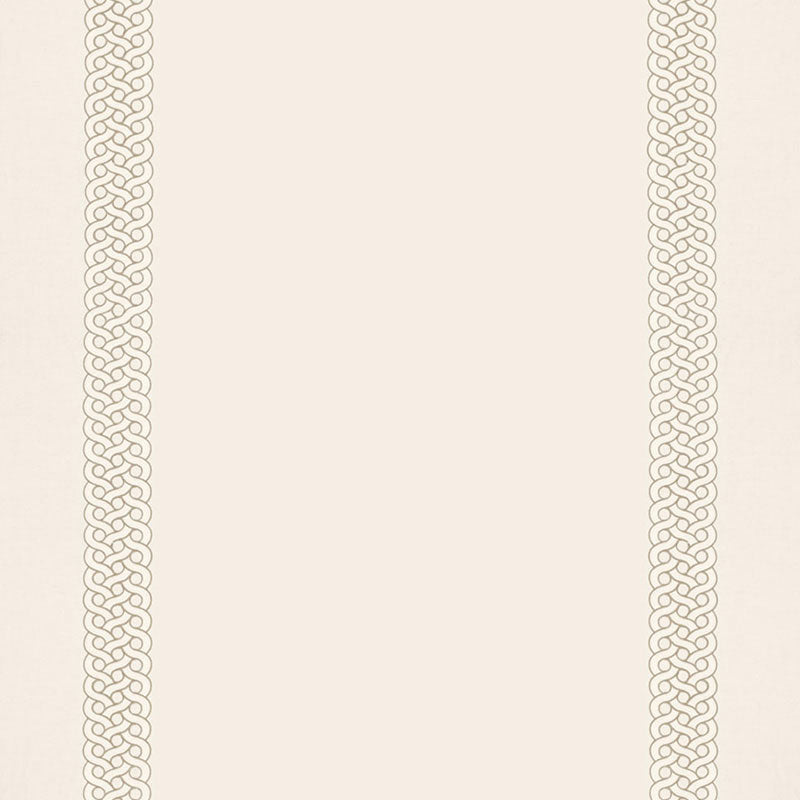 Schumacher Mandeville Embroidery Dune Fabric - Eade's Wallpaper