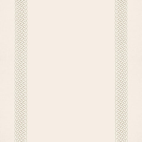 Schumacher Mandeville Embroidery Dune Fabric - Eade's Wallpaper