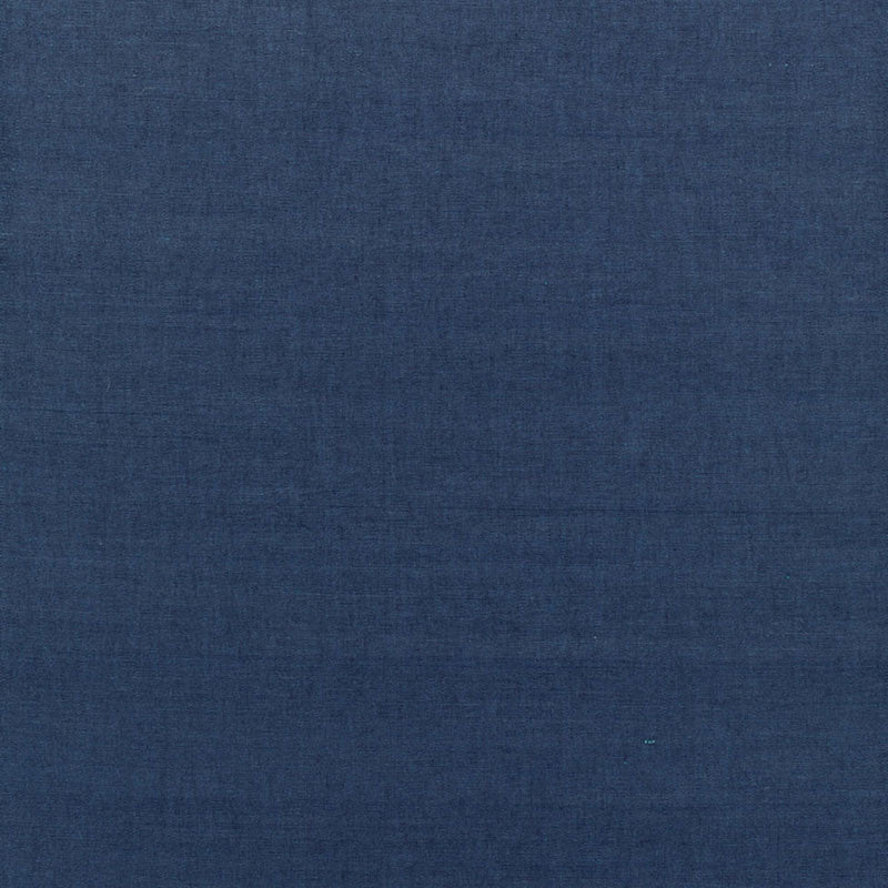 Schumacher Beckford Cotton Plain Marine Fabric