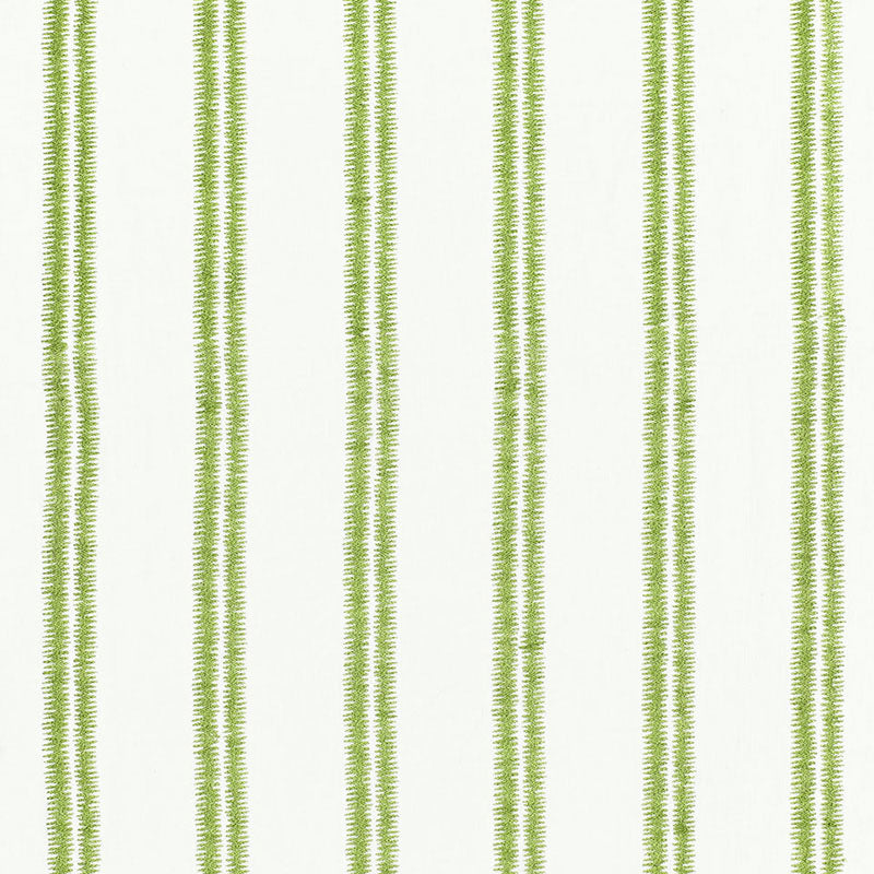 Schumacher Paloma Embroidery Grass Fabric - Eade's Wallpaper