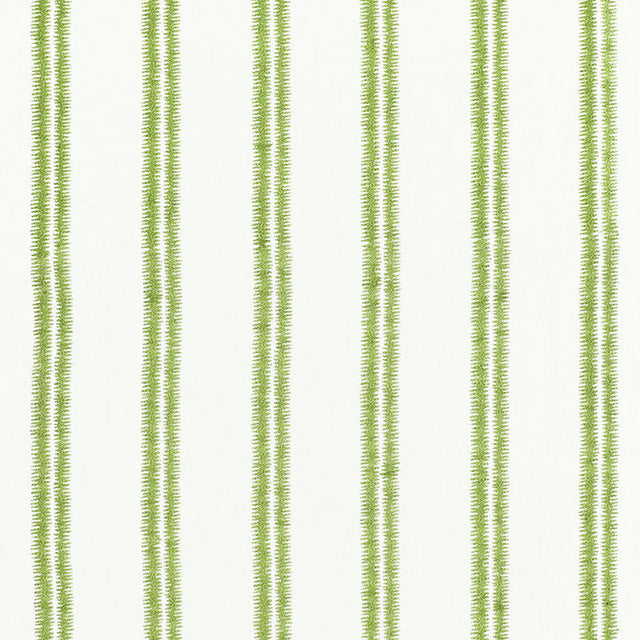 Schumacher Paloma Embroidery Grass Fabric - Eade's Wallpaper