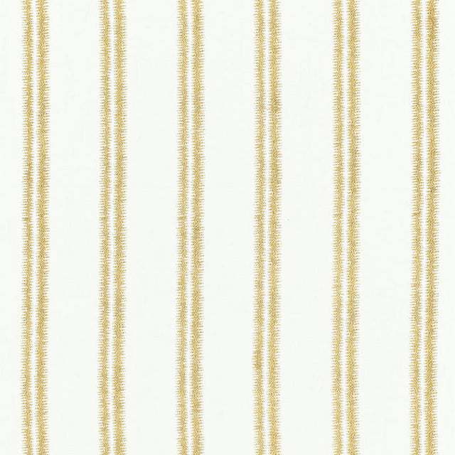 Schumacher Paloma Embroidery Gilt Fabric - Eade's Wallpaper