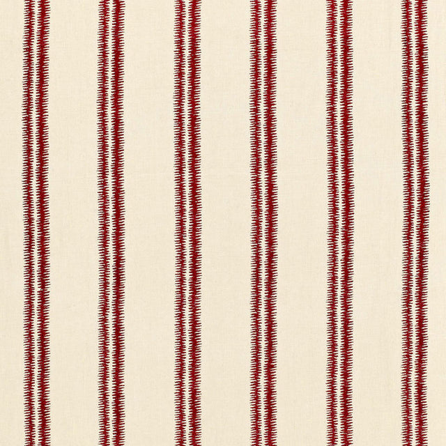 Schumacher Paloma Embroidery Fez Fabric - Eade's Wallpaper