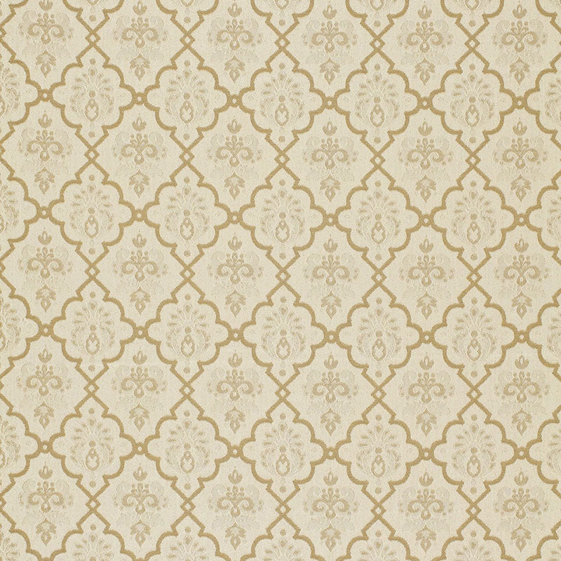 Schumacher Hedgerow Trellis Indoor/Outdoor Sand Fabric
