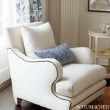 Schumacher Madeleine Velvet Midnight Fabric - Eade's Wallpaper