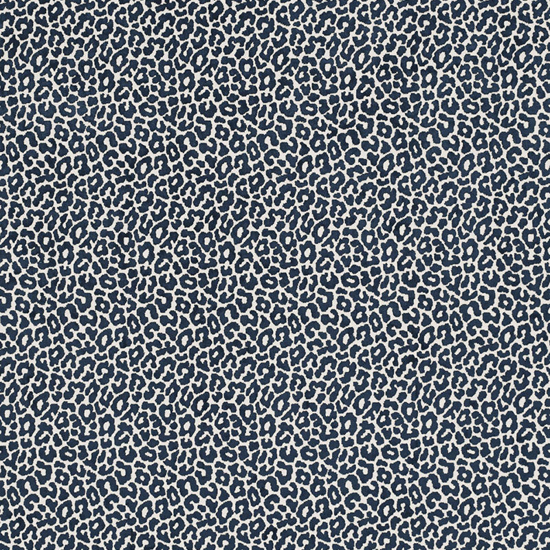 Schumacher Madeleine Velvet Midnight Fabric - Eade's Wallpaper