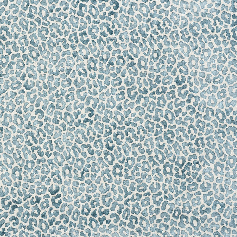 Schumacher Madeleine Velvet Cadet Fabric - Eade's Wallpaper
