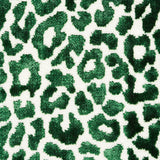 Schumacher Madeleine Velvet Emerald Fabric - Eade's Wallpaper