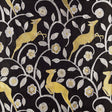 Schumacher Les Gazelles Au Bois Noir Fabric - Eade's Wallpaper