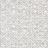 Schumacher Sarong Weave Indoor/Outdoor Grey Fabric - Eade's Wallpaper