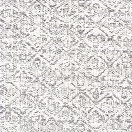 Schumacher Sarong Weave Indoor/Outdoor Grey Fabric - Eade's Wallpaper