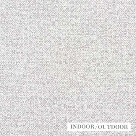 Schumacher Sarong Weave Indoor/Outdoor Grey Fabric - Eade's Wallpaper