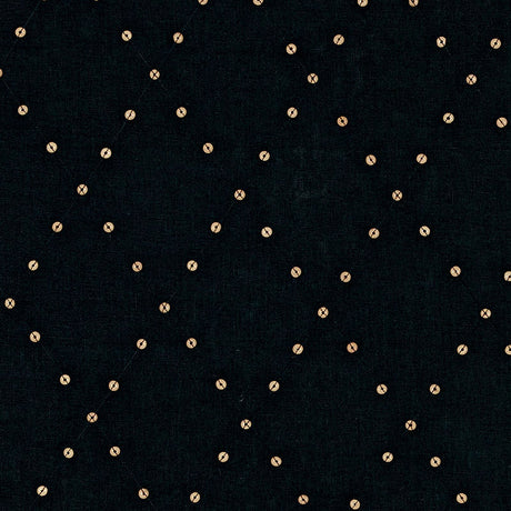 Schumacher Samoa Diamond Black Fabric - Eade's Wallpaper