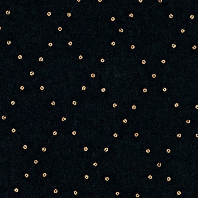 Schumacher Samoa Diamond Black Fabric - Eade's Wallpaper