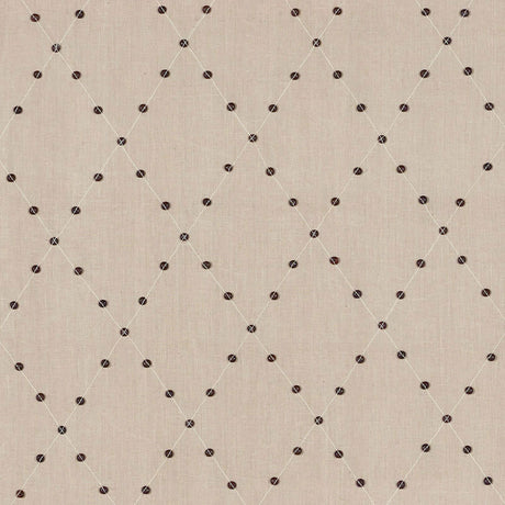 Schumacher Samoa Diamond Sea Oyster Fabric - Eade's Wallpaper