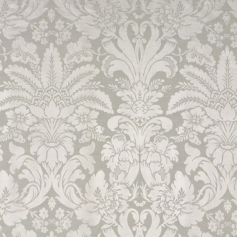 Schumacher Colette Linen/Silk Damask Dove Fabric