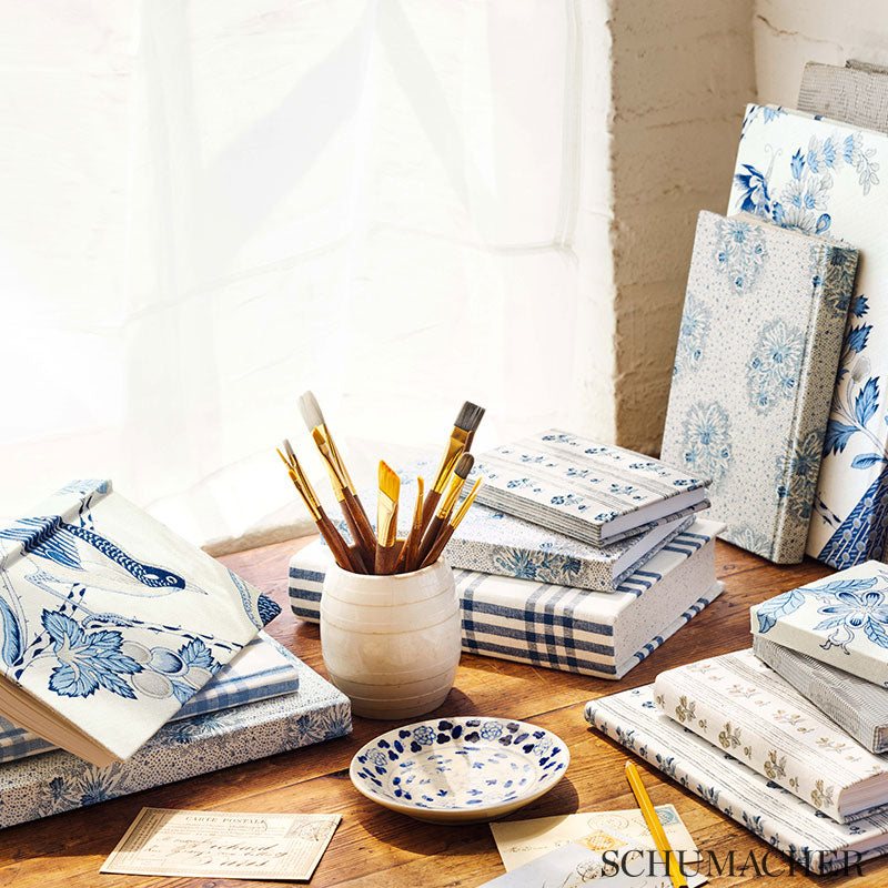 Schumacher Imogen Bleu Fabric