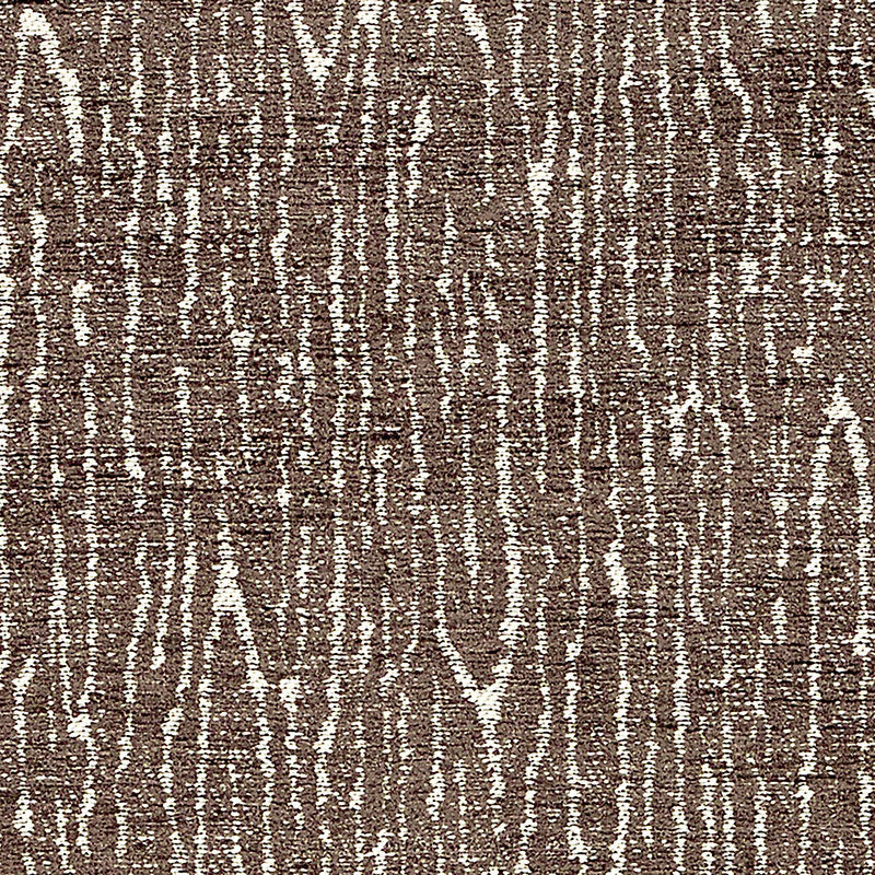 Schumacher Faux Bois Chenille Walnut Fabric