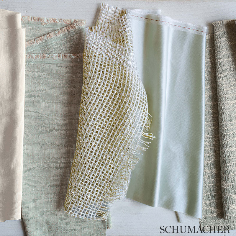 Schumacher Faux Bois Linen Celestial Fabric