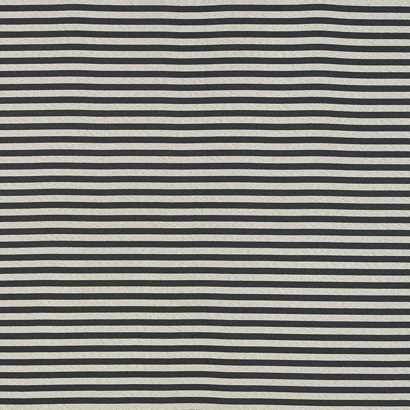 Schumacher Geoffrey Metallic Stripe Smoke Fabric