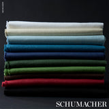 Schumacher 69349 LANGE GLAZED LINEN in SKY Fabric - PERFECT 