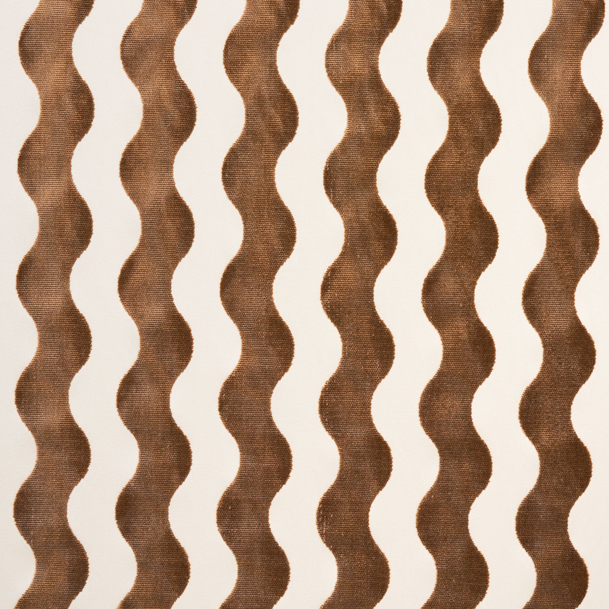 Schumacher The Wave Velvet Camel Fabric