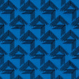 Schumacher V Step Cobalt Fabric - Eade's Wallpaper
