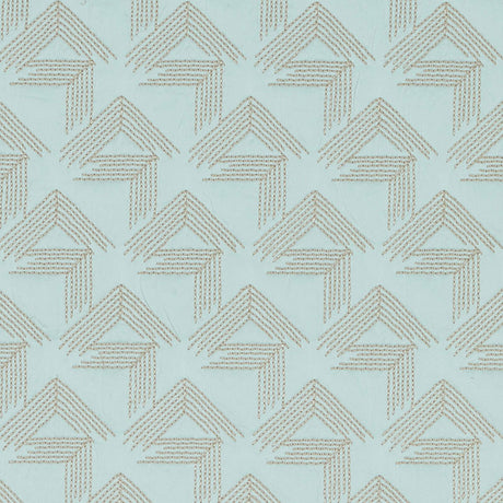 Schumacher V Step Ice Fabric - Eade's Wallpaper