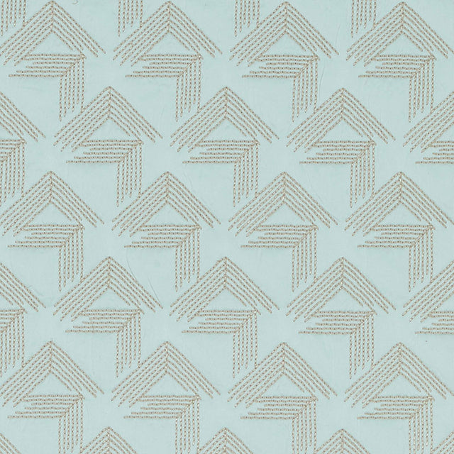 Schumacher V Step Ice Fabric - Eade's Wallpaper