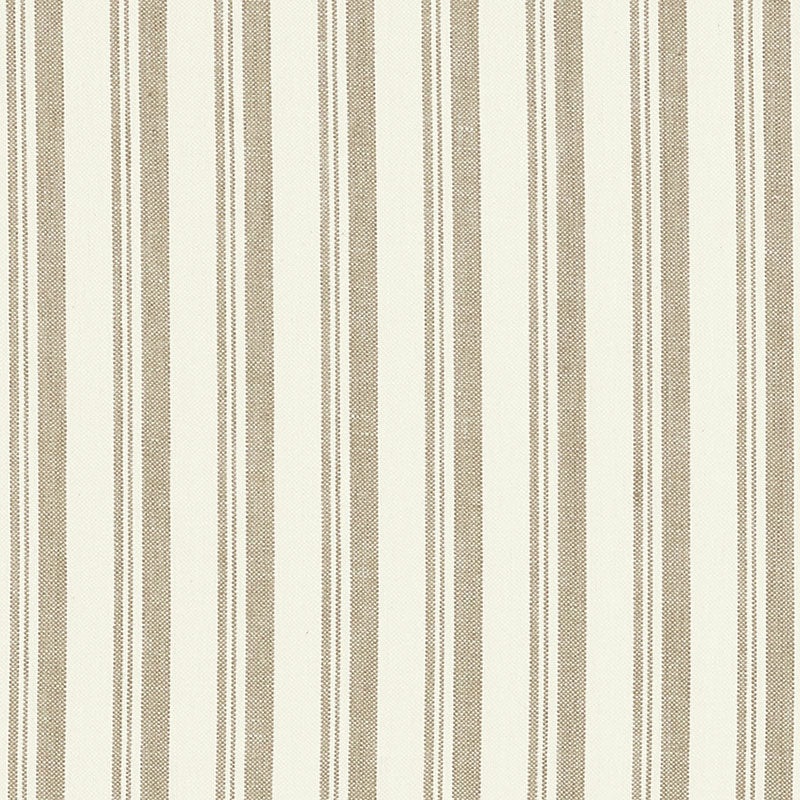 Schumacher Capri Beige/White Fabric