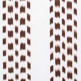 Schumacher Izmir Ikat Stripe Cocoa Fabric