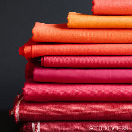Schumacher Blake Polished Cotton Garnet Fabric