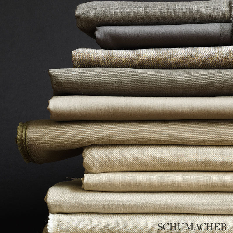 Schumacher Blake Polished Cotton Graphite Fabric