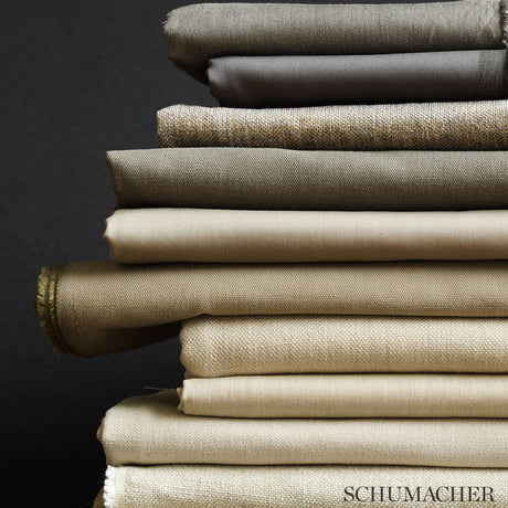 Schumacher Blake Polished Cotton Graphite Fabric