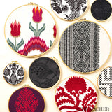 Schumacher 69711 CAROLINA in EBONY Fabric - COUTURE COLLECTI