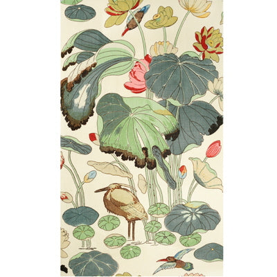 LEE JOFA 697130.LJ.0 NYMPHEUS PRINT NATURAL Fabric - Eade's Wallpaper