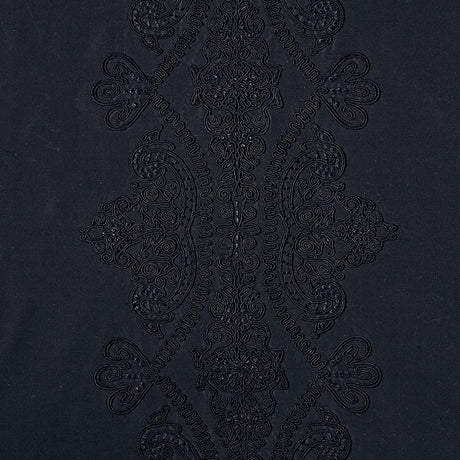 Schumacher 69720 CASTILLE in JET Fabric - COUTURE COLLECTION