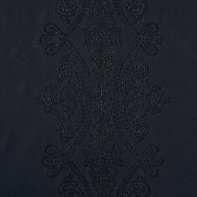 Schumacher 69720 CASTILLE in JET Fabric - COUTURE COLLECTION
