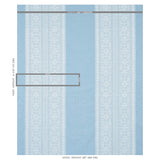 Schumacher Toledo Embroidery Chambray Fabric - Eade's Wallpaper