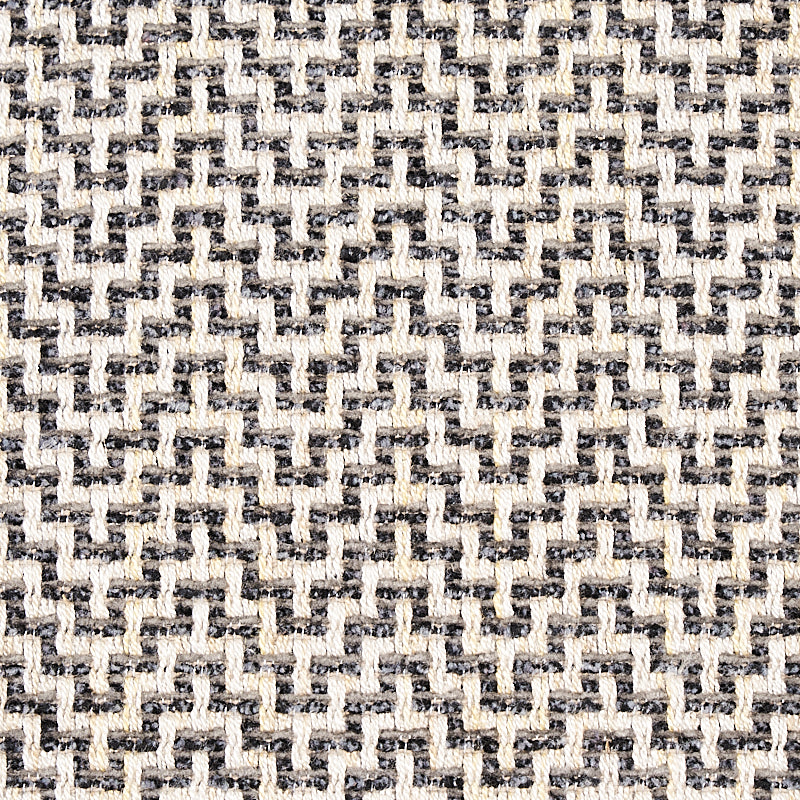 Schumacher Orwell Graphite Fabric - Eade's Wallpaper