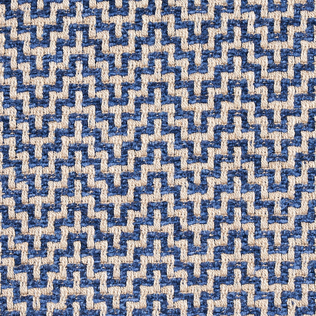 Schumacher Orwell Lapis Fabric - Eade's Wallpaper