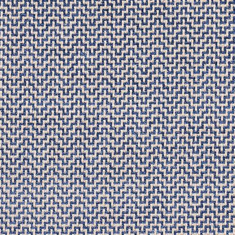 Schumacher Orwell Lapis Fabric - Eade's Wallpaper