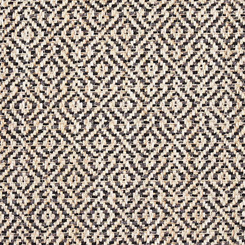 Schumacher Mamet Coal Fabric - Eade's Wallpaper