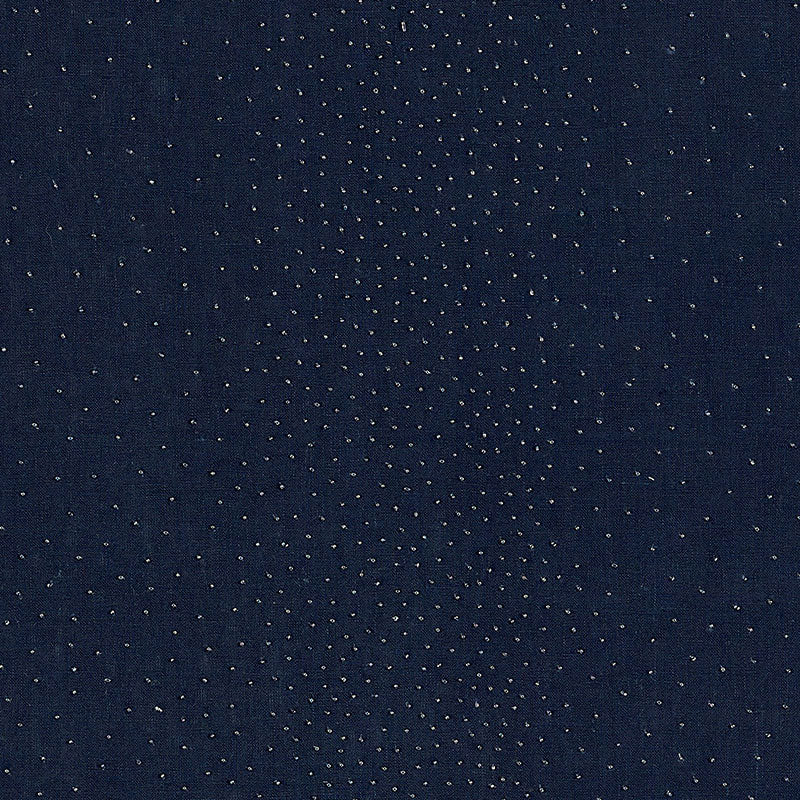 Schumacher Northern Lights Midnight Fabric - Eade's Wallpaper