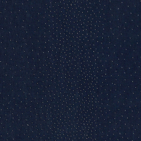 Schumacher Northern Lights Midnight Fabric - Eade's Wallpaper