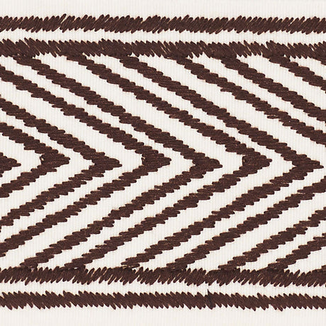 Schumacher 69961 NICHOLSON TAPE in ESPRESSO Trim - CLIQUE