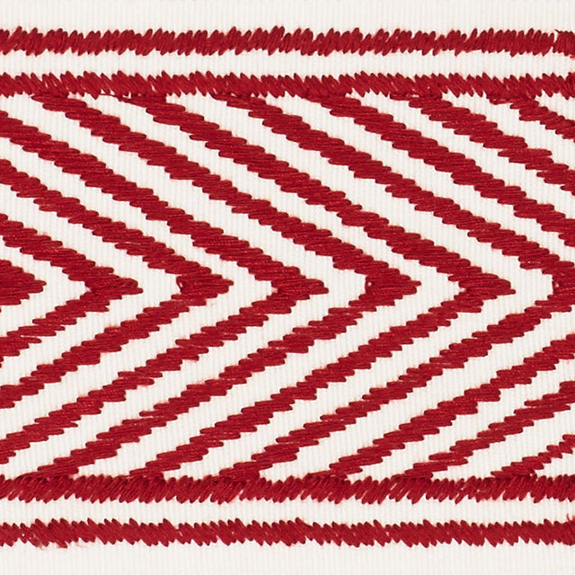 Schumacher 69963 NICHOLSON TAPE in ROUGE Trim - CLIQUE