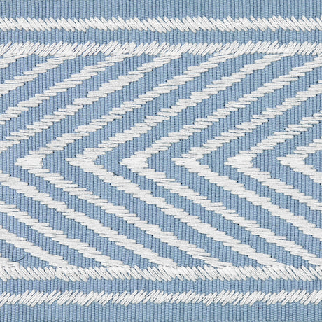 Schumacher 69966 NICHOLSON  TAPE in SKY Trim - FULL BLOOM